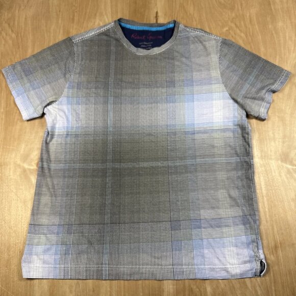 Robert Graham Mens Multicolor Abstract Print Short Sleeve T-Shirt Size Large - Picture 1 of 6